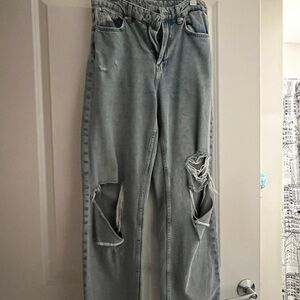 H&M Light Blue Boyfriend Jeans